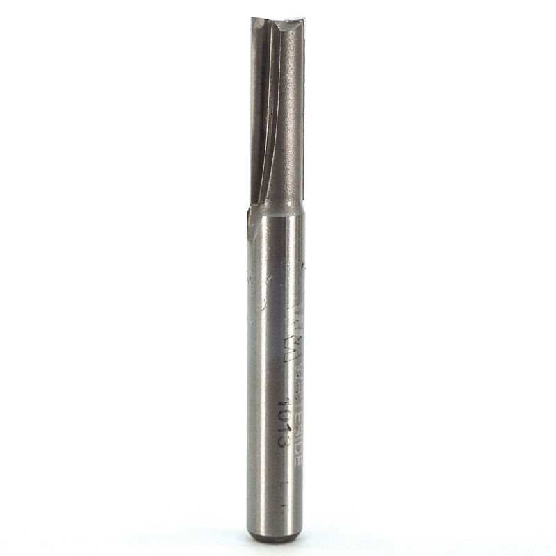 Double Flute Straight Cut Router Bit - 1/4" SH - Diameter:1/4" - Cutting Length:3/4" - Overall Length:2-5/8"